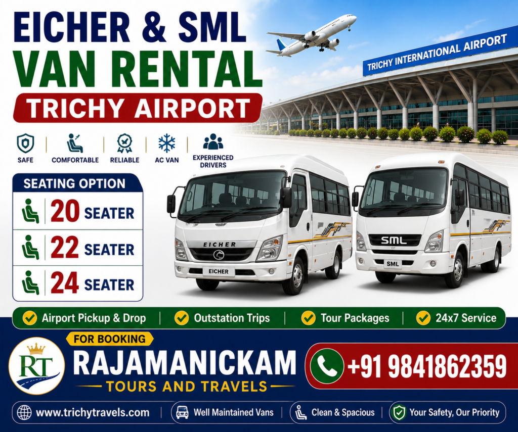 Eicher-Van-Rental-Trichy-Airport